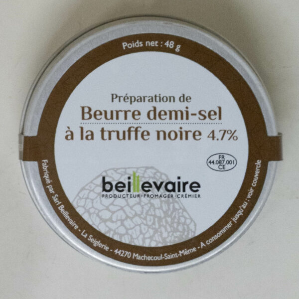 Beurre artisanal demi-sel à la truffe noire